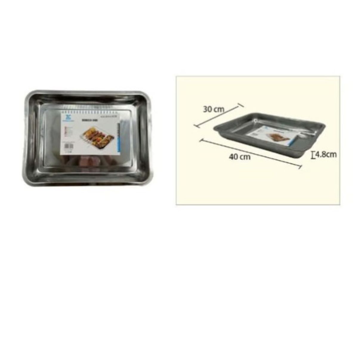 GENERICO - Bandeja Horno Acero Inoxidable 40X30X48Cm