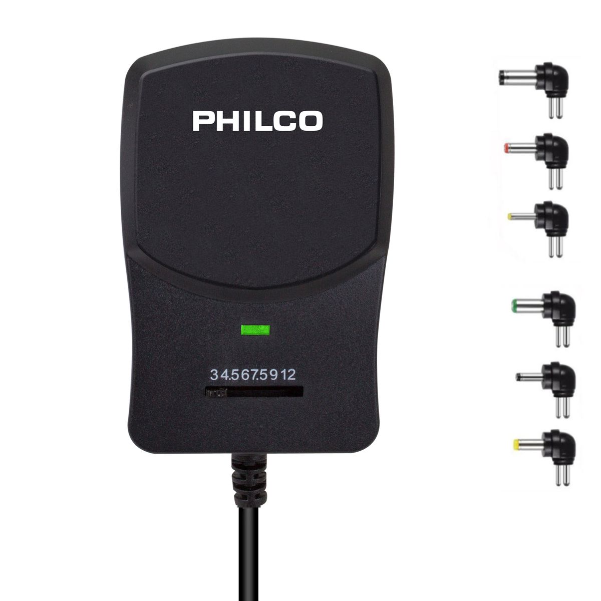 PHILCO - Eliminador de Pilas y Transformador de 3V a 12v 1800 mAh