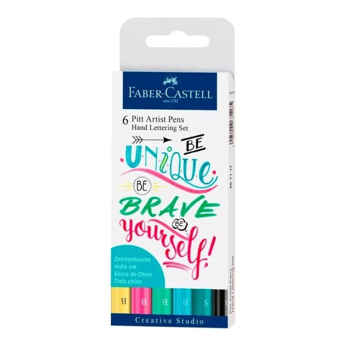 FABER-CASTELL - Faber-castell 6 Marcadores Lettering Tonos Pasteles