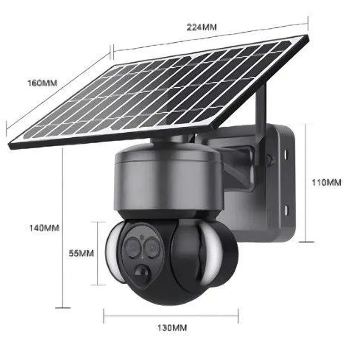 MUNDO MAGIA - Cámara 4g Dual Lens Panel Solar 6mpx X12 Zoom 100% Autónoma