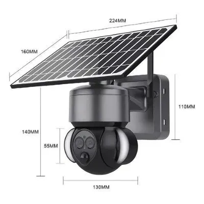 Imagen 2 del producto Cámara de Seguridad 4g Dual Lens Panel Solar 6mpx X12 Zoom 100% Autónoma
