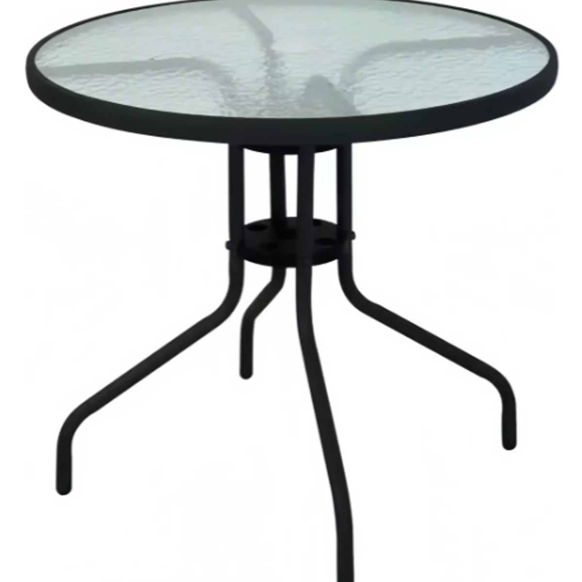 GENERICO - Juego Terraza Comedor Con 4 Sillas Ratan Cafe Oscuro