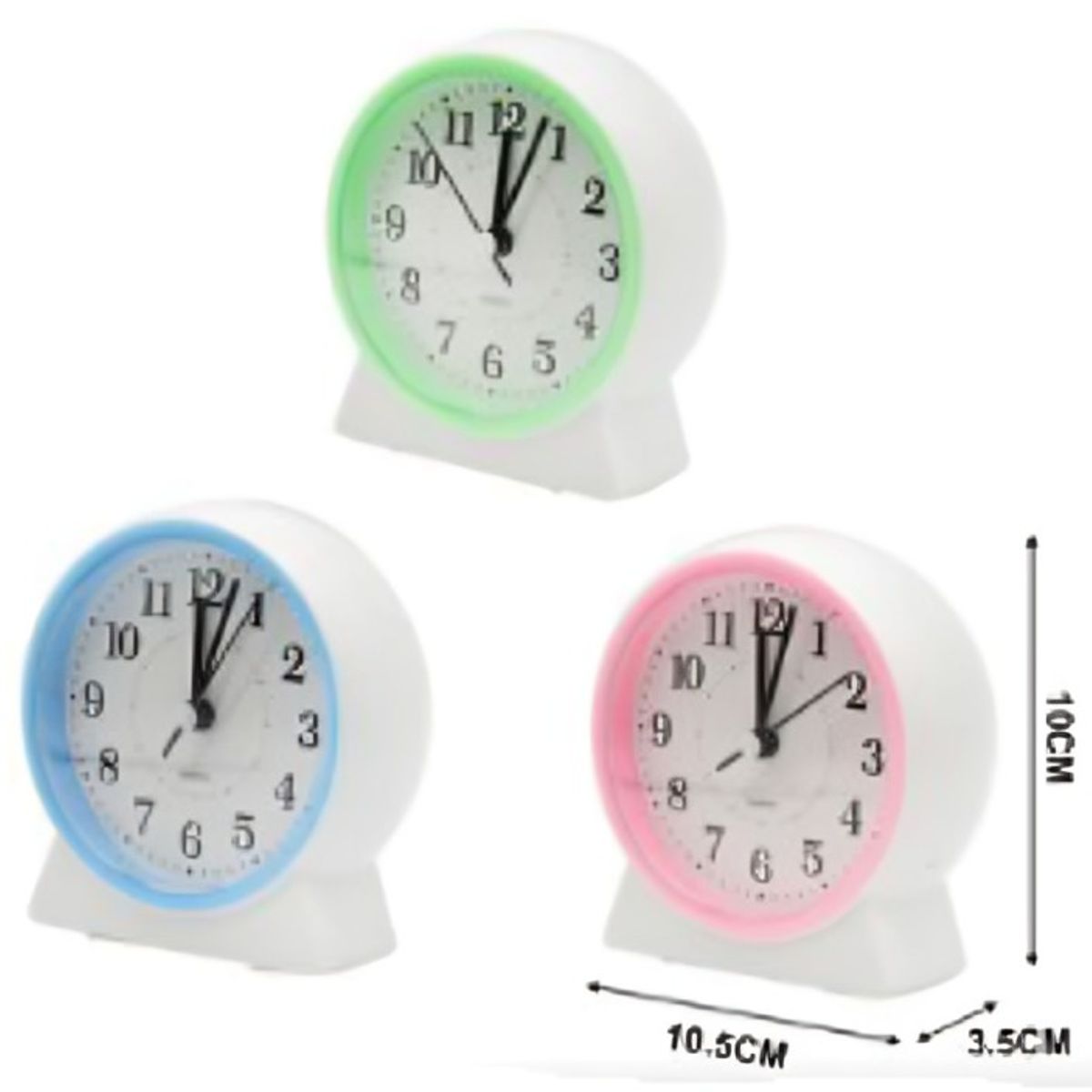 OEM - Reloj despertador 105x10 cm de Diámetro