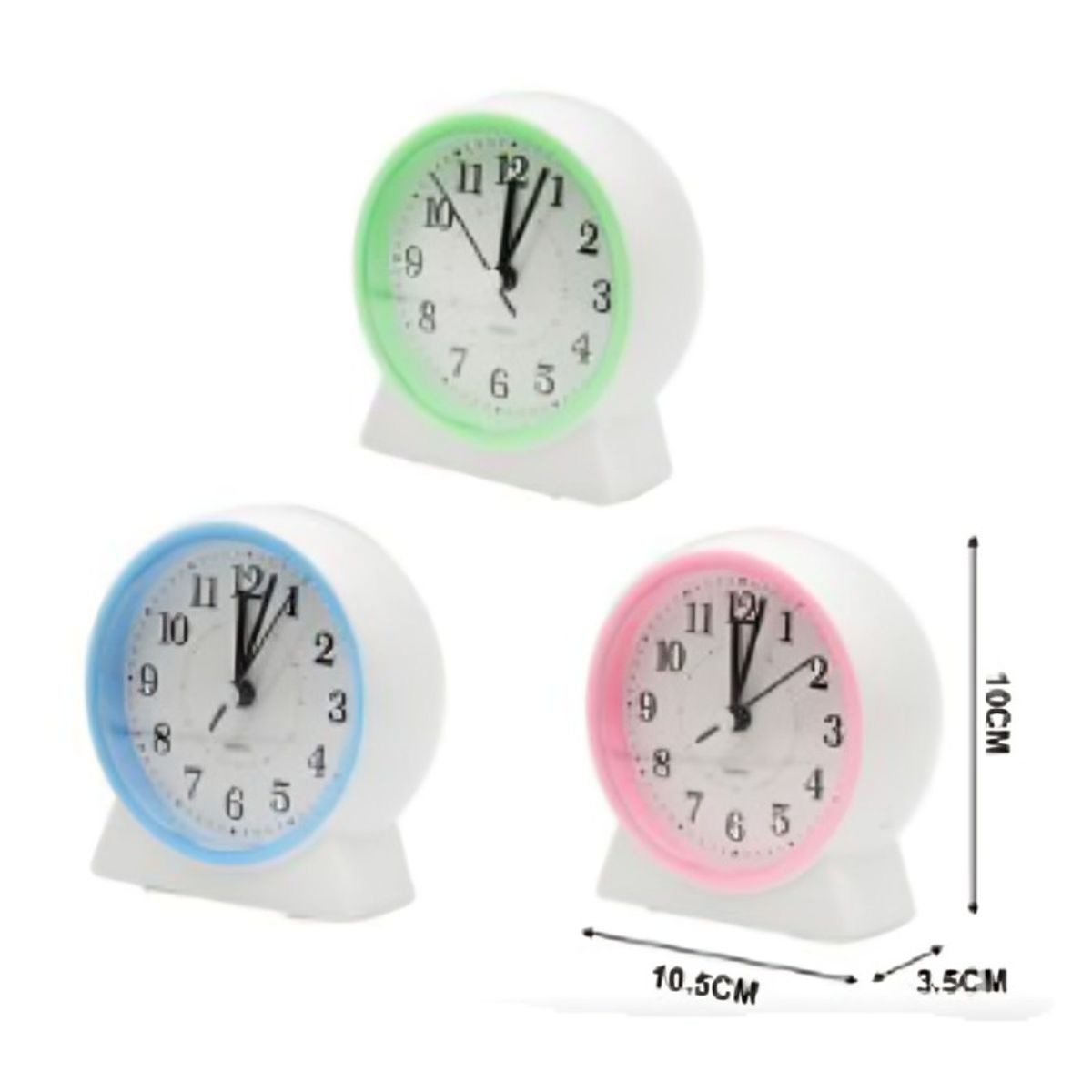 OEM - Reloj despertador 105x10 cm de Diámetro