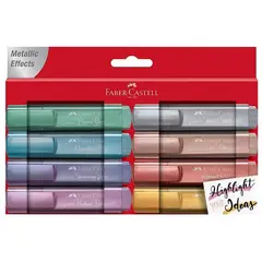FABER-CASTELL - Set 8 Marcadores Destacadores Metálicos Textliner 46