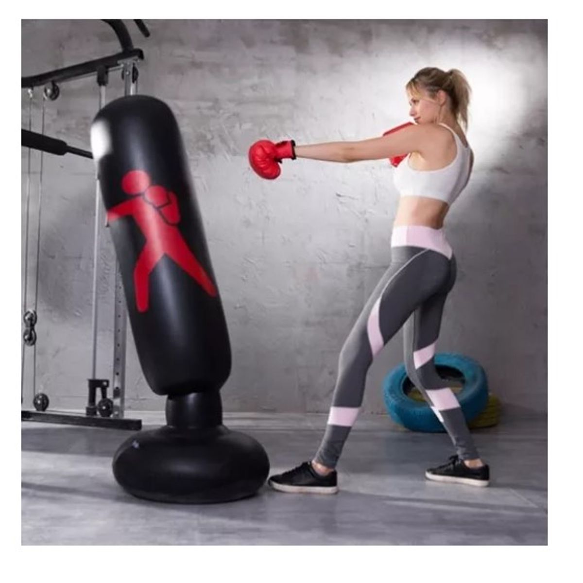 OFERTABKN - Saco De Boxeo Bolsa Inflable  Inflador