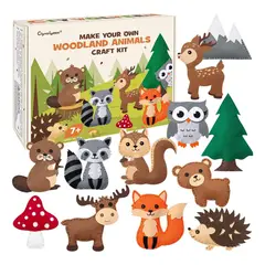 EVERSO - Kit De Costura De Fieltro De Animales Educativo Para Niños