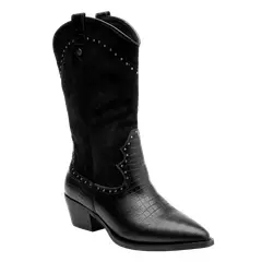 ZAPPA - Bota Vaquera Mujer Negro