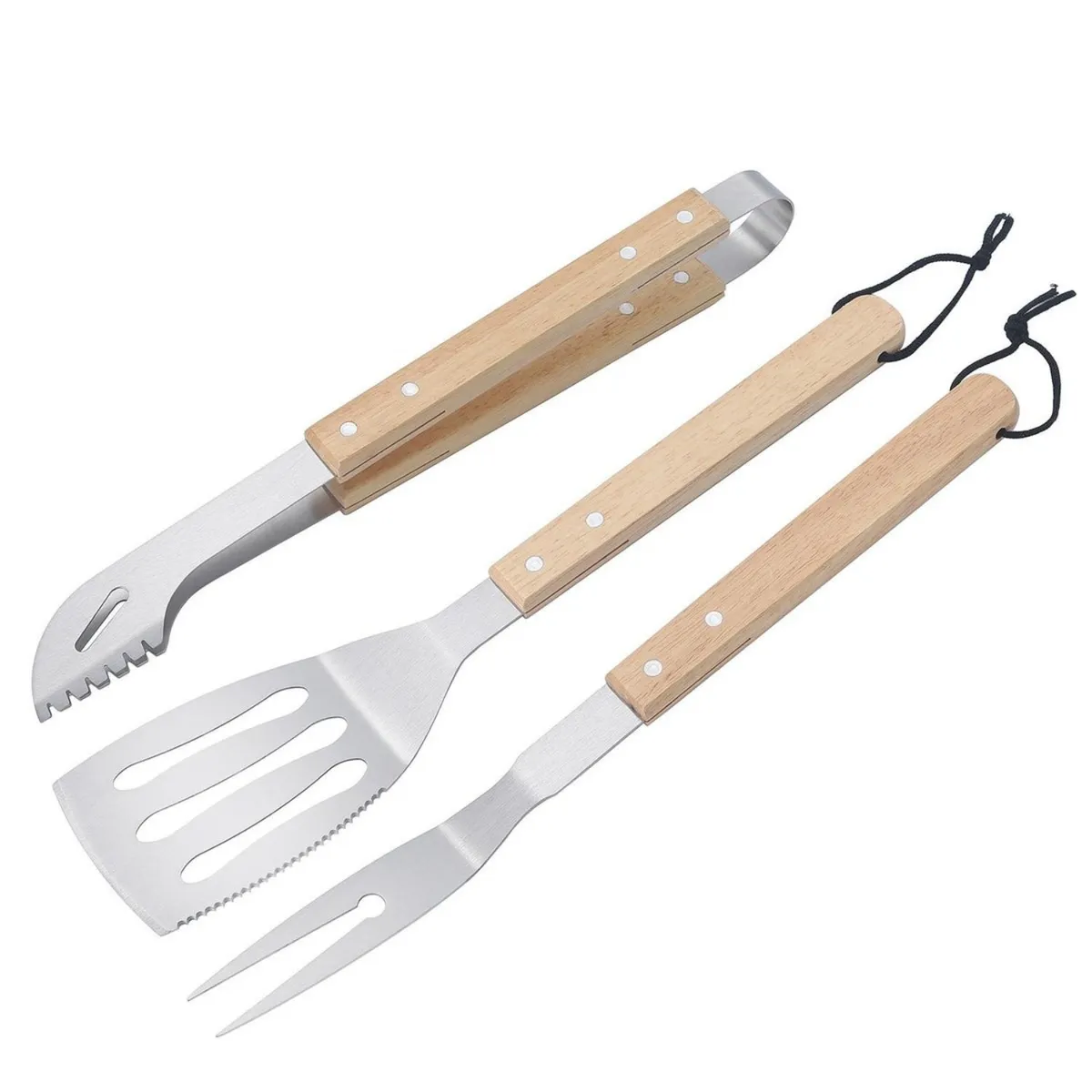 OEM - SET DE PARRILLA 3 PIEZAS ACERO INOXIDABLE