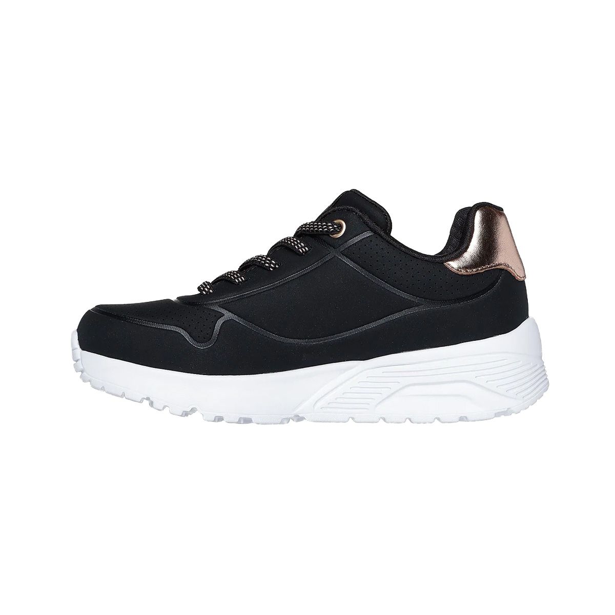 SKECHERS - Zapatillas Joven Uno Lite Skechers Negras/Blancas