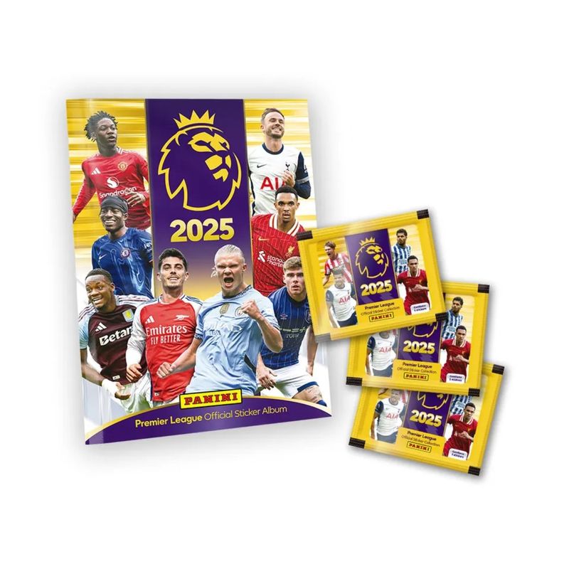 PANINI CHILE - Pack Álbum + 40 Sobres Premier League 2025