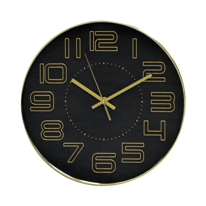 GENERICO - Reloj Termómetro Black 30 cm.
