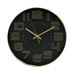 GENERICO - Reloj Termómetro Black 30 cm.