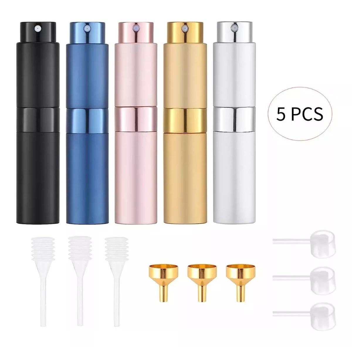 MUNDO MAGIA - 5pcs 8ml  Atomizador Recargable,mini Botella De Spray