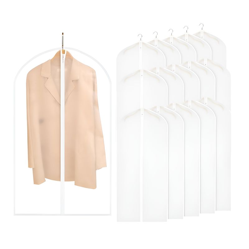 GENERICO - X15 Funda Traje Transparente Organizador Cubre Traje Colgado