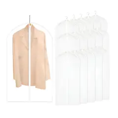 GENERICO - X15 Funda Traje Transparente Organizador Cubre Traje Colgado