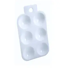 MOTARRO - Paleta Para Pintar 6 Espacios 13 Cm
