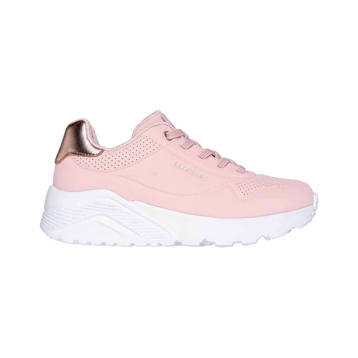 SKECHERS - Zapatillas Joven Uno Lite Skechers Rosadas/Blancas