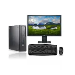 HP - KIT MONITOR + PC Elitedesk 800 G1 SFF i7 8GB 256 SSD Reacondicionado Grado A.