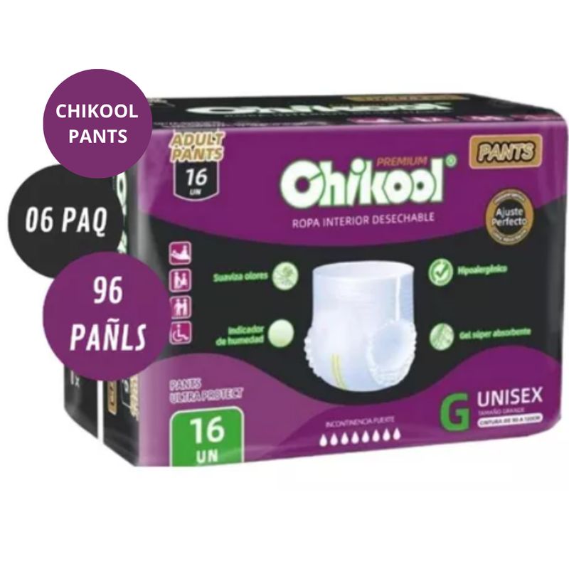 GENERICO - Pañales Chikool Adult Pants Premium Talla G X6 Paq