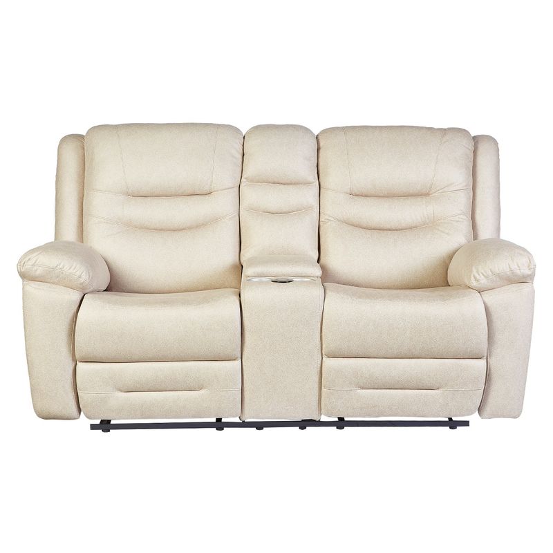GENERICO - Sofá ODH Reclinable 2 Cuerpos London Cargador inalámbrico  Café Claro