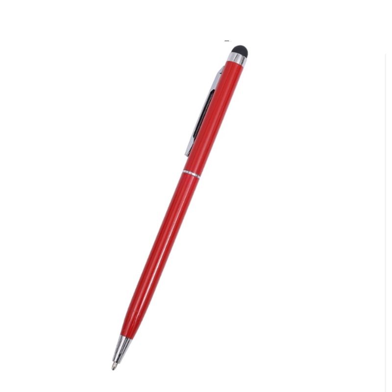 JOICO - Lapiz Stylus Universal 2 En 1 Para iPad Y Tablet Celula Rojo