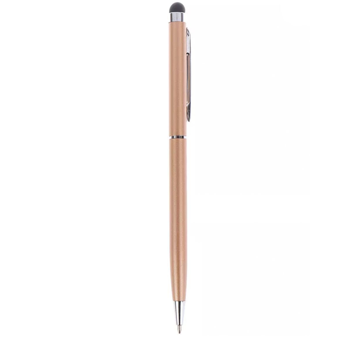 JOIGO - Lapiz Stylus Universal 2 En 1 Para iPad Y Tablet Celu Dorado