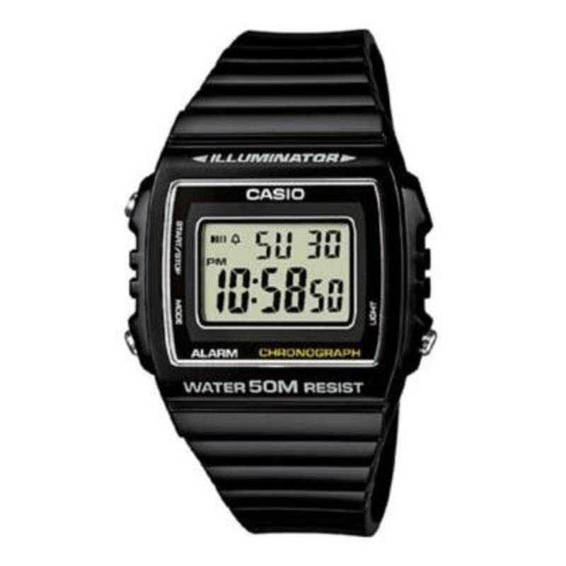 CASIO - Reloj W-215h-1av Vintage Digital Resina - Negro