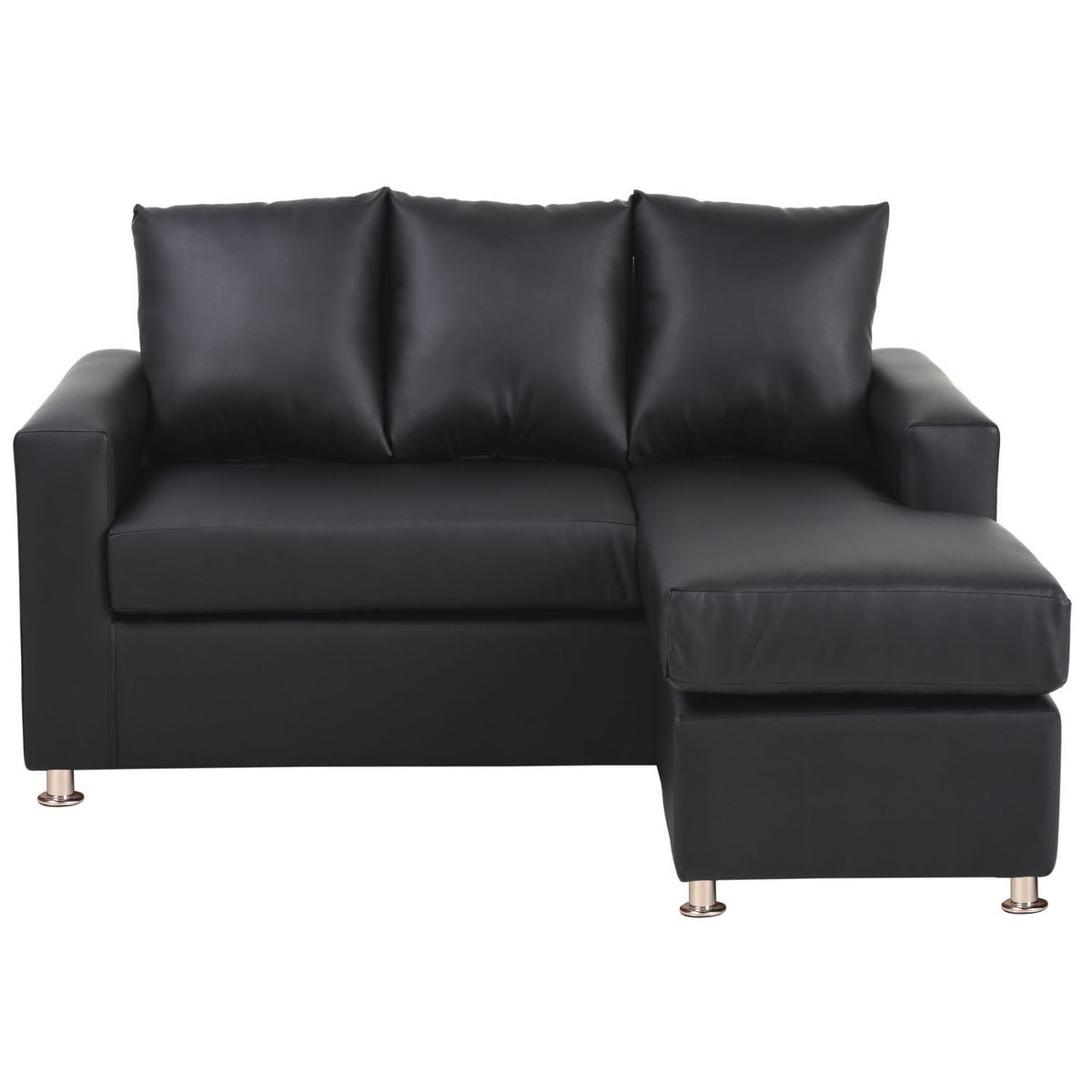 BODEVIR - Sofa Bi-L 3C PU 12 Negro