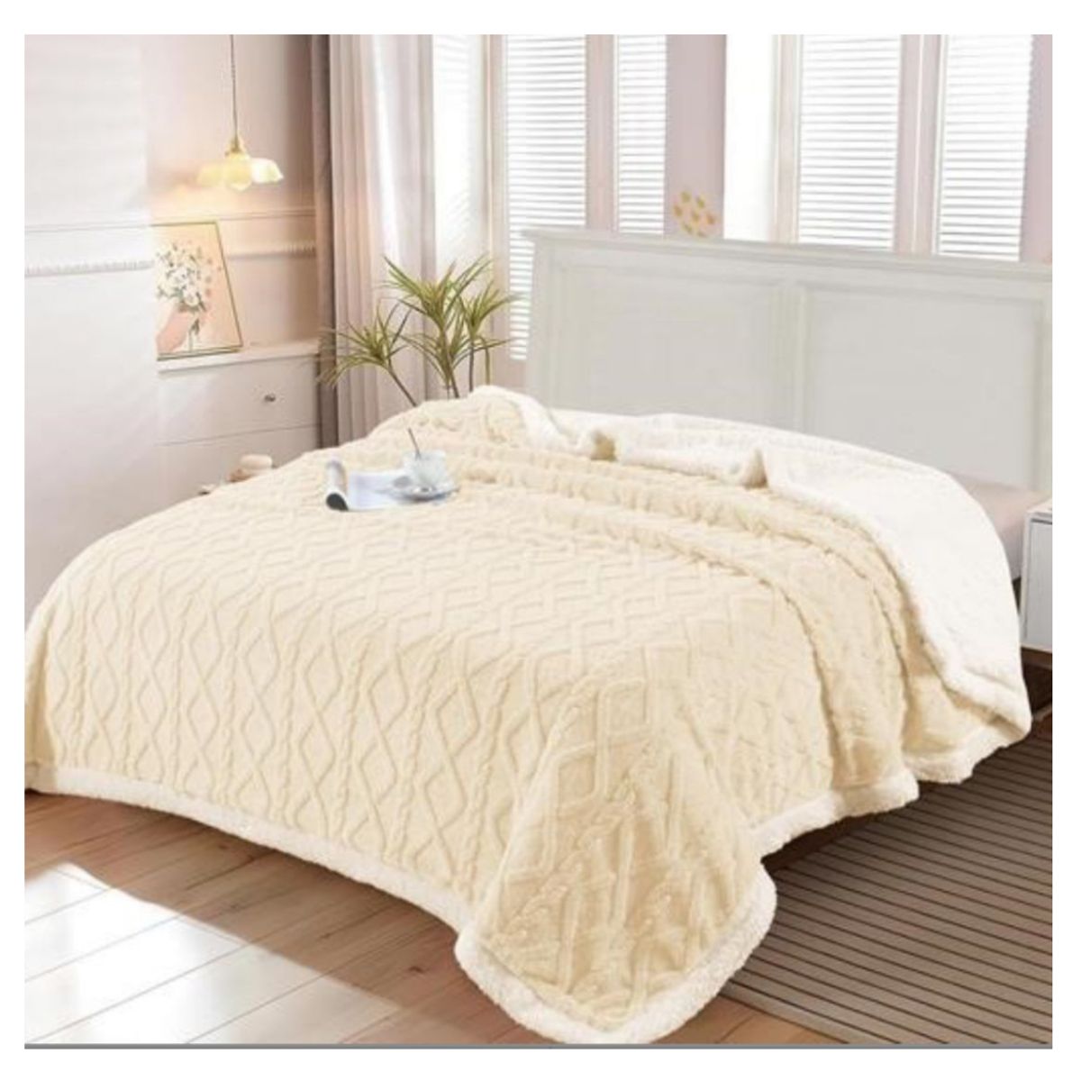 GENERICO - Frazada Polar Chiporro King Texturizada 230x210cm