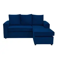 BODEVIR - Sofa Bi-L 3C Felpa 30 Azul Marino