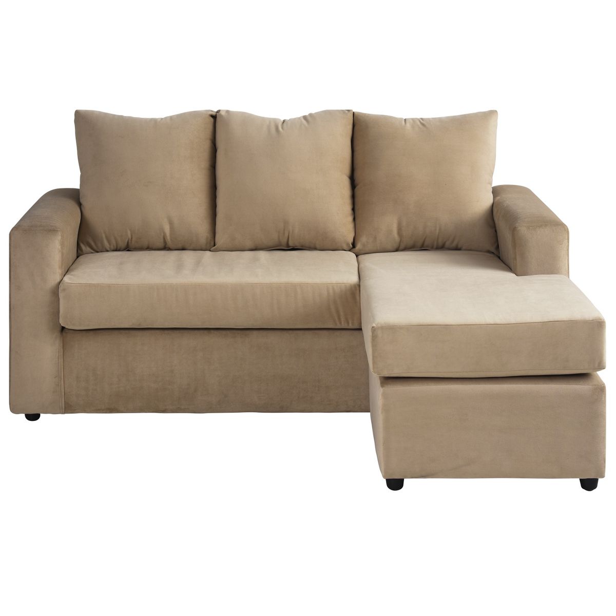 BODEVIR - Sofa Bi-L 3C Felpa 30 Beige