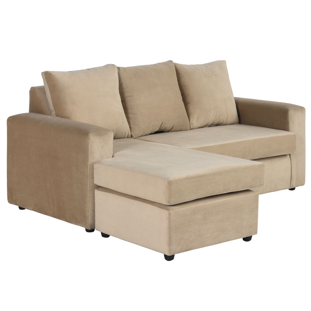 BODEVIR - Sofa Bi-L 3C Felpa 30 Beige
