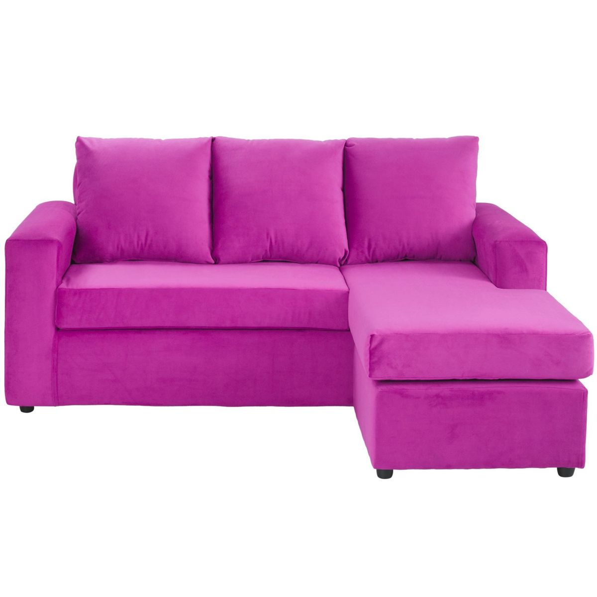 BODEVIR - Sofa Bi-L 3C Felpa 30 Fucsia