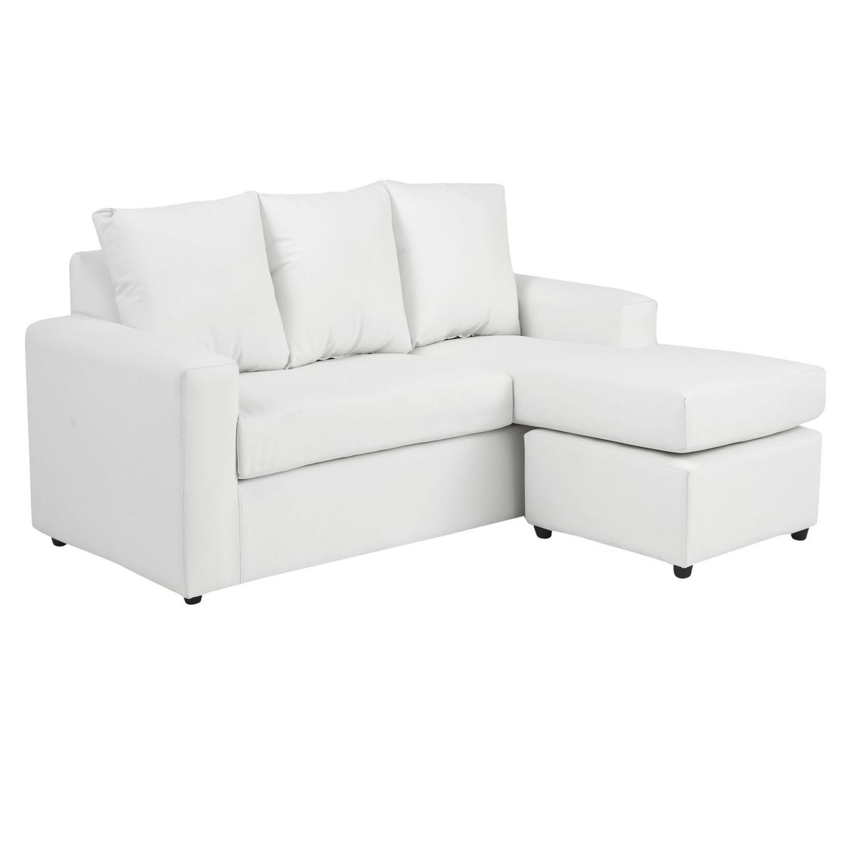 BODEVIR - Sofa Bi-L 3C PU 30 Blanco