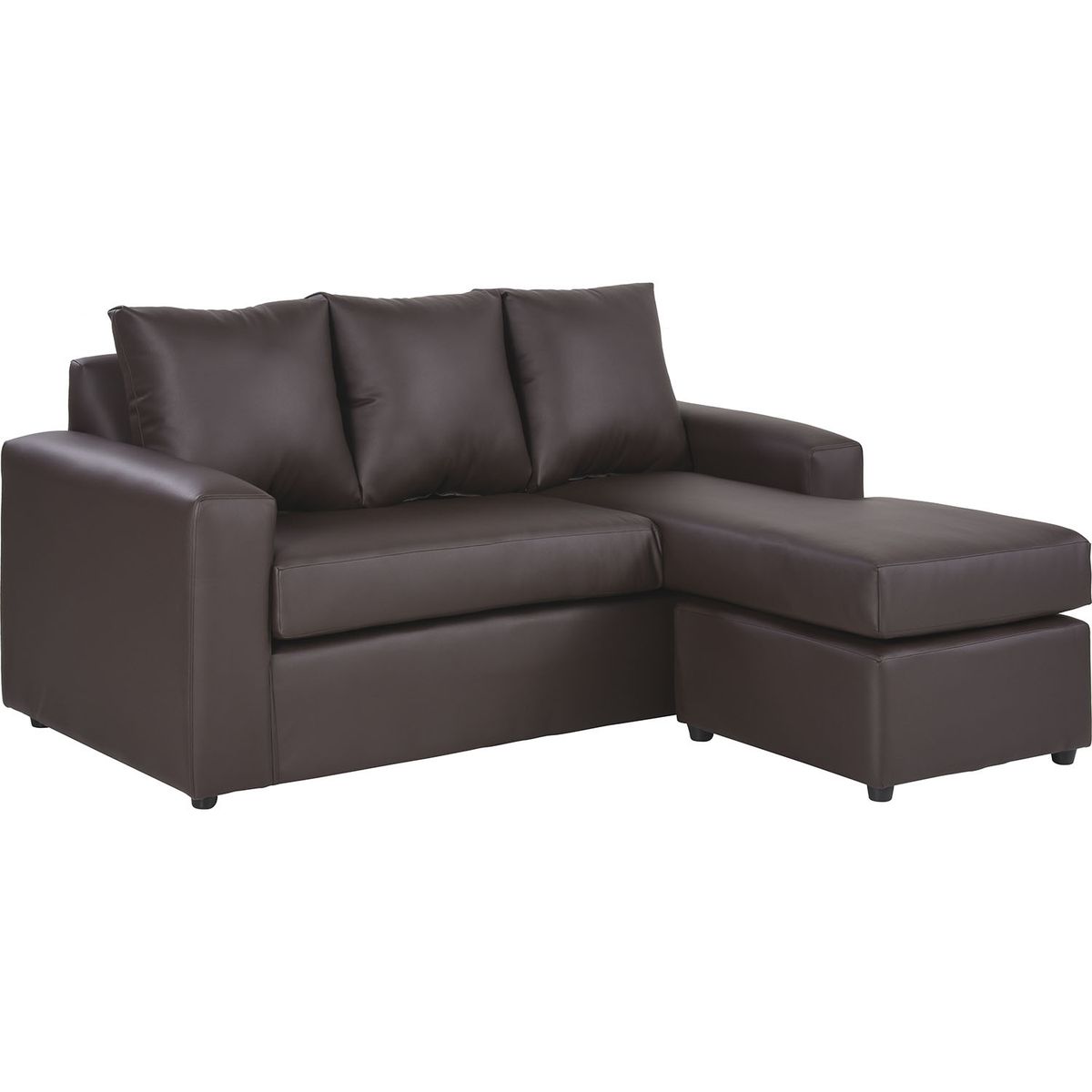 BODEVIR - Sofa Bi-L 3C PU 30 Chocolate