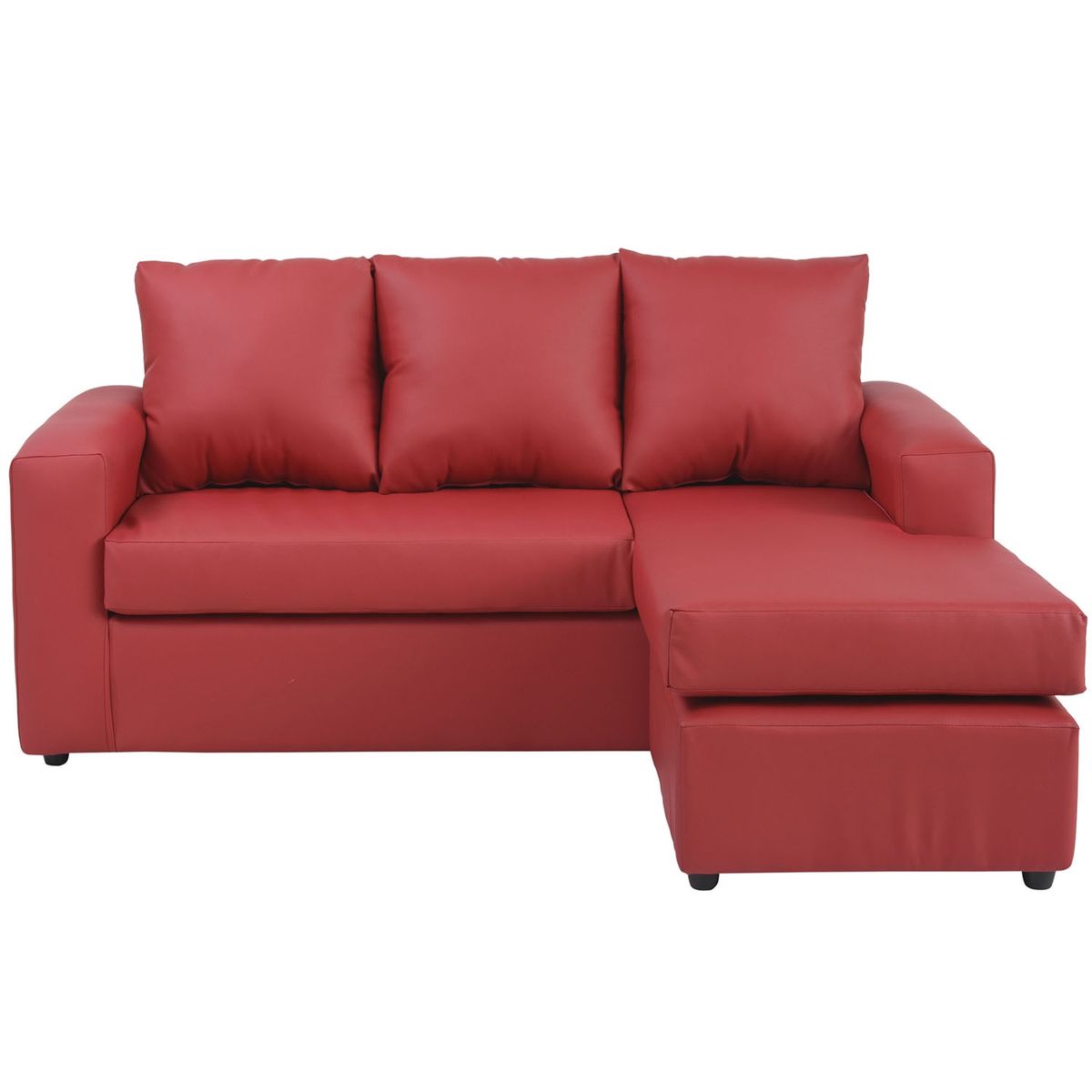 BODEVIR - Sofa Bi-L 3C PU 30 Rojo