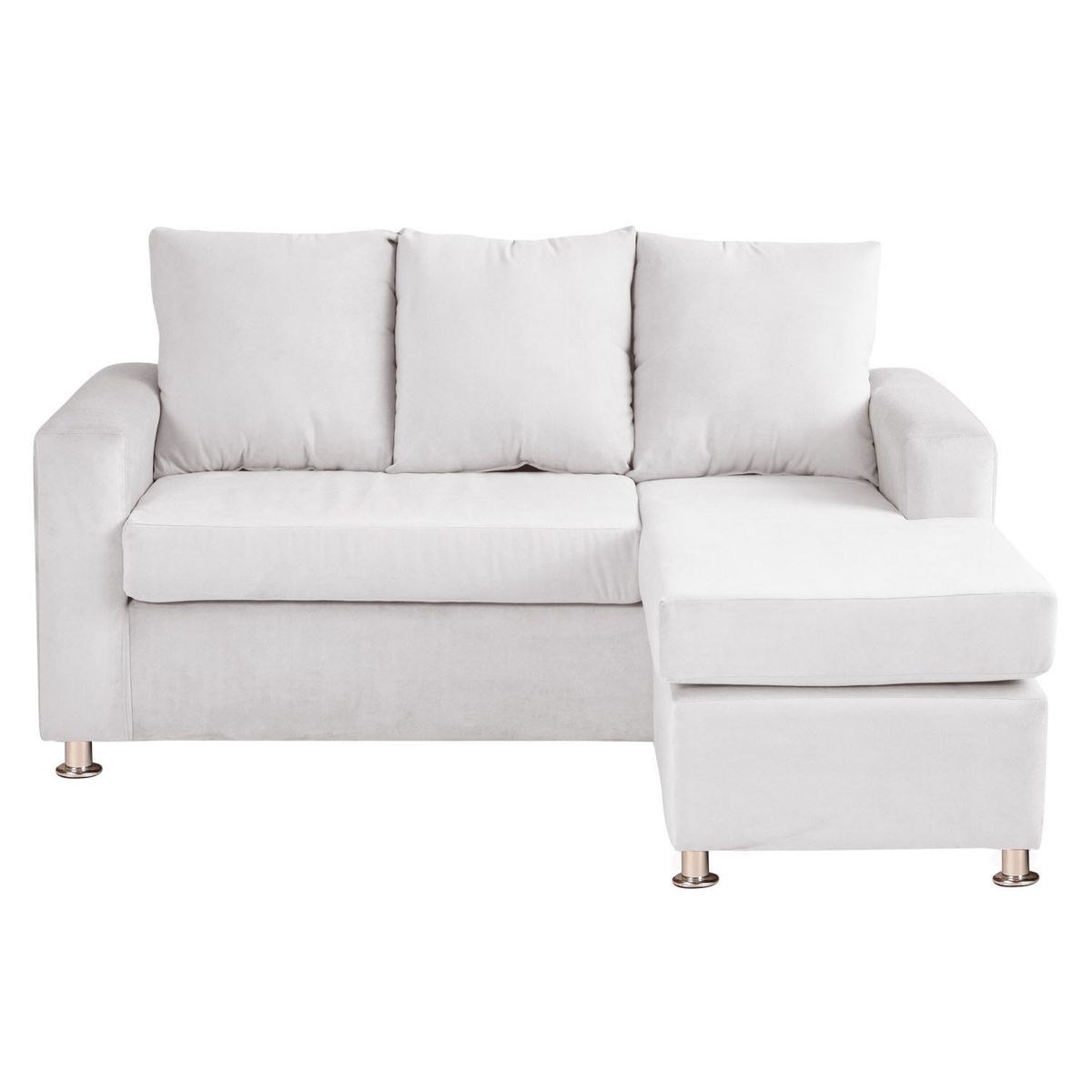BODEVIR - Sofa Bi-L 3C Felpa 12 Crudo