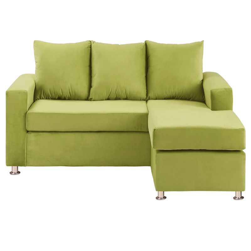 BODEVIR - Sofa Bi-L 3C Felpa 12 Pistacho