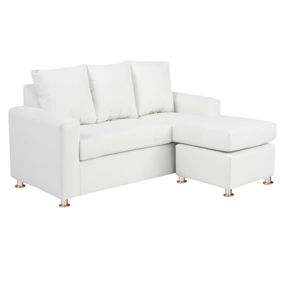 BODEVIR - Sofa Bi-L 3C PU 12 Blanco