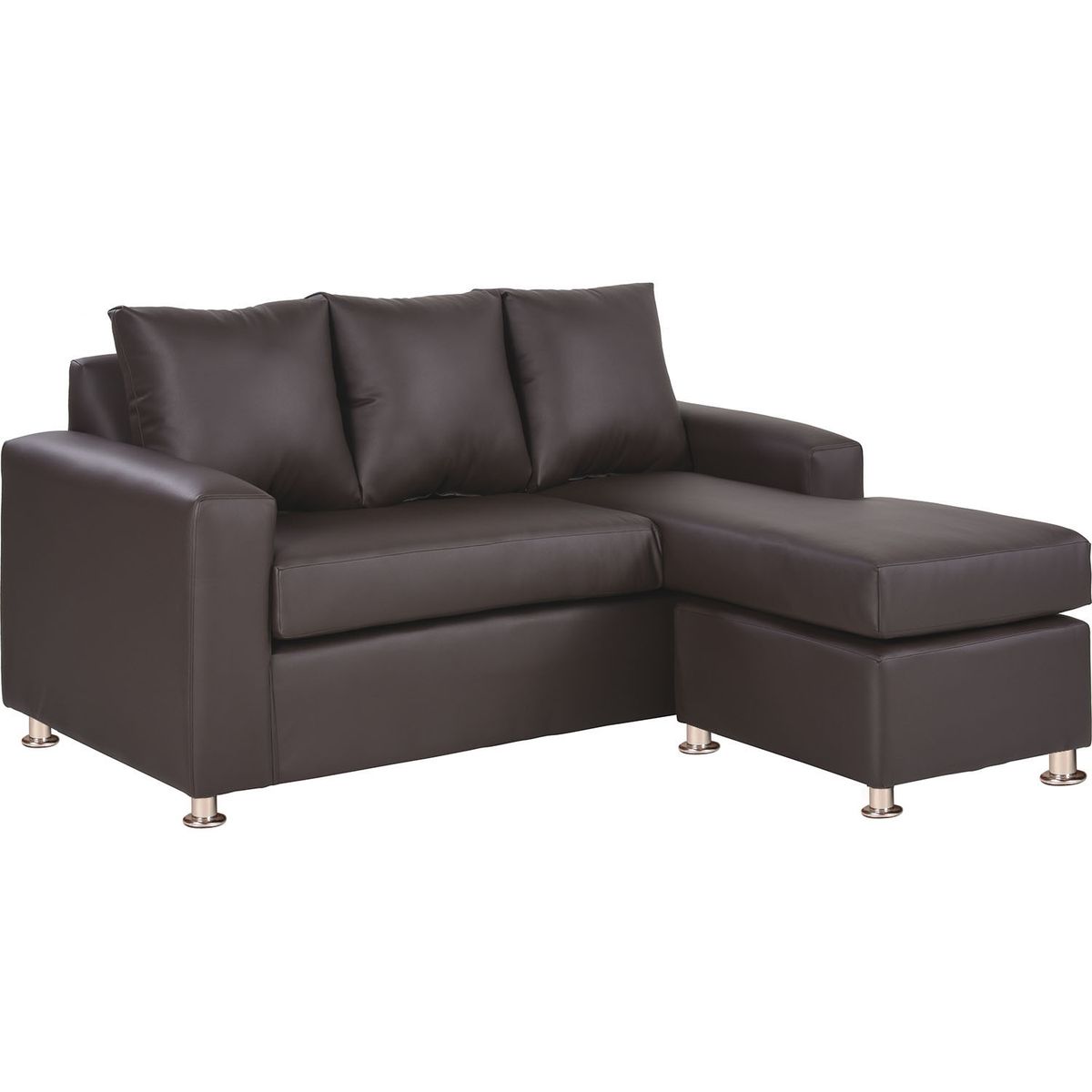 BODEVIR - Sofa Bi-L 3C PU 12 Chocolate