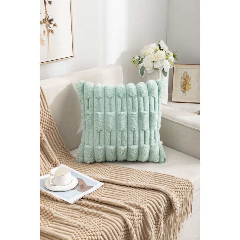 GENERICO - funda de cojin pack 2 unidades decorativa plush