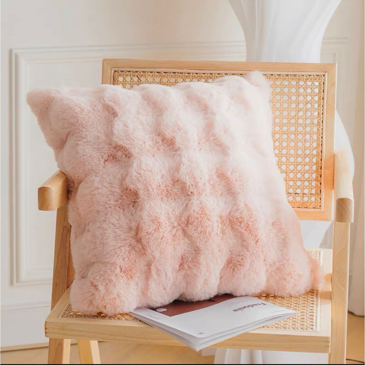 GENERICO - funda de cojin pack 2 unidades decorativa plush