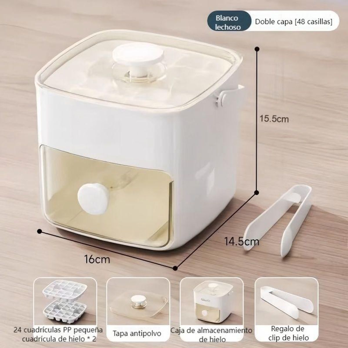 CASA NEW - Cubetera Para Hielo 48 Celosías de Molde