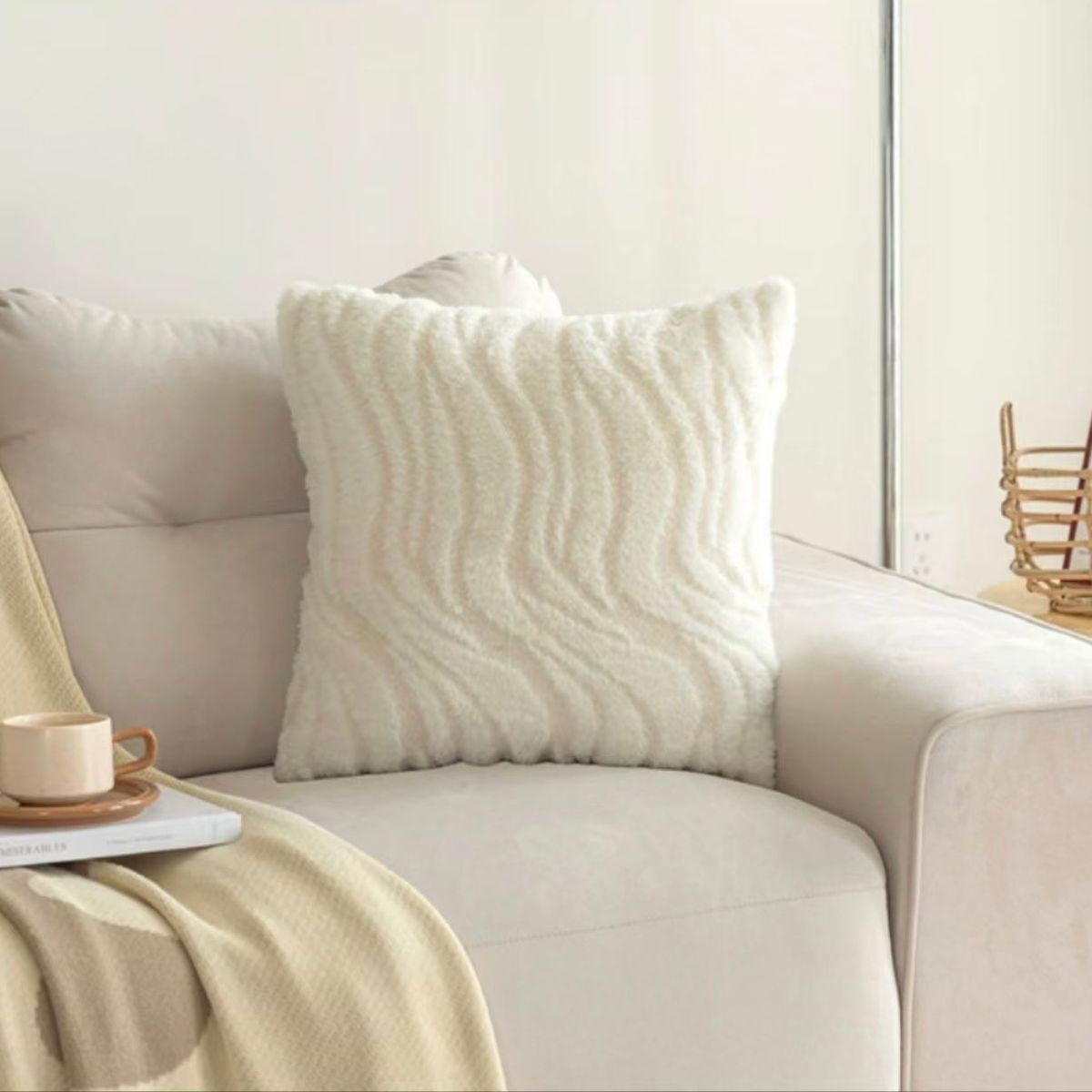 GENERICO - funda de cojin pack 2 unidades decorativa plush