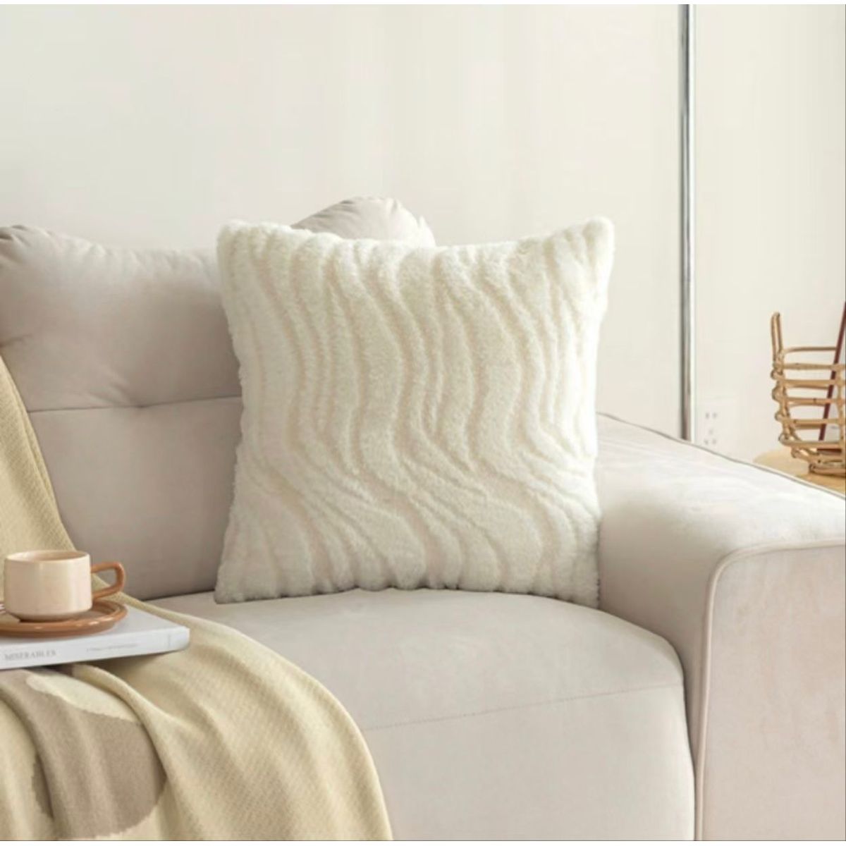 GENERICO - funda de cojin pack 2 unidades decorativa plush