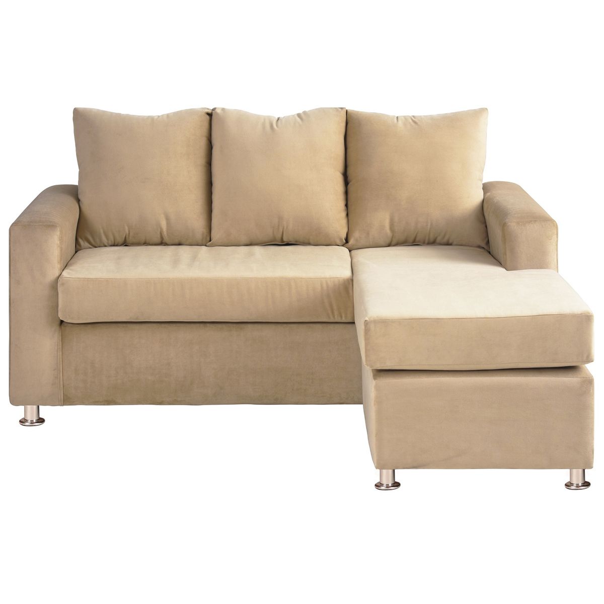 BODEVIR - Sofa Bi-L 3C Felpa 12 Beige