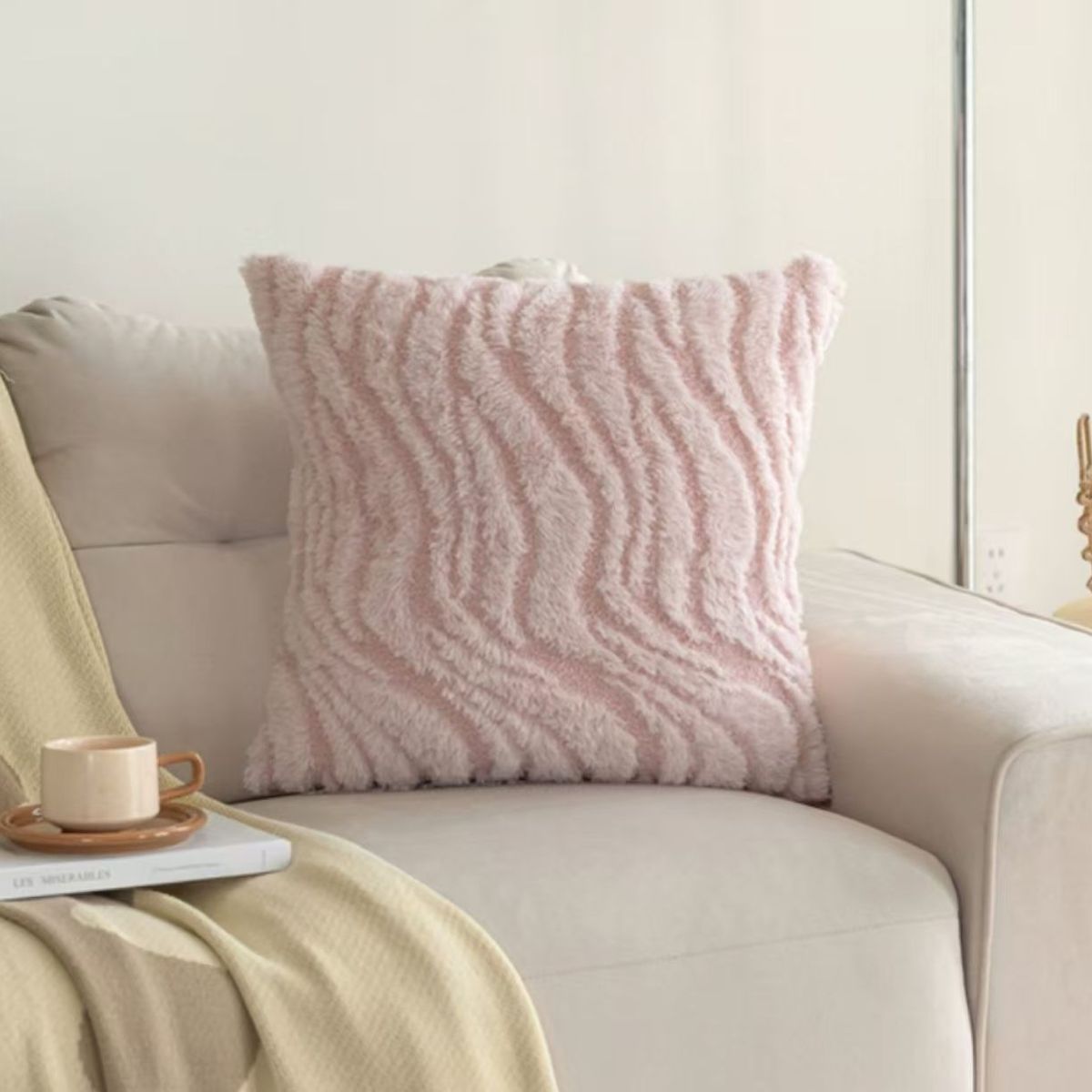 GENERICO - funda de cojin pack 2 unidades decorativa plush