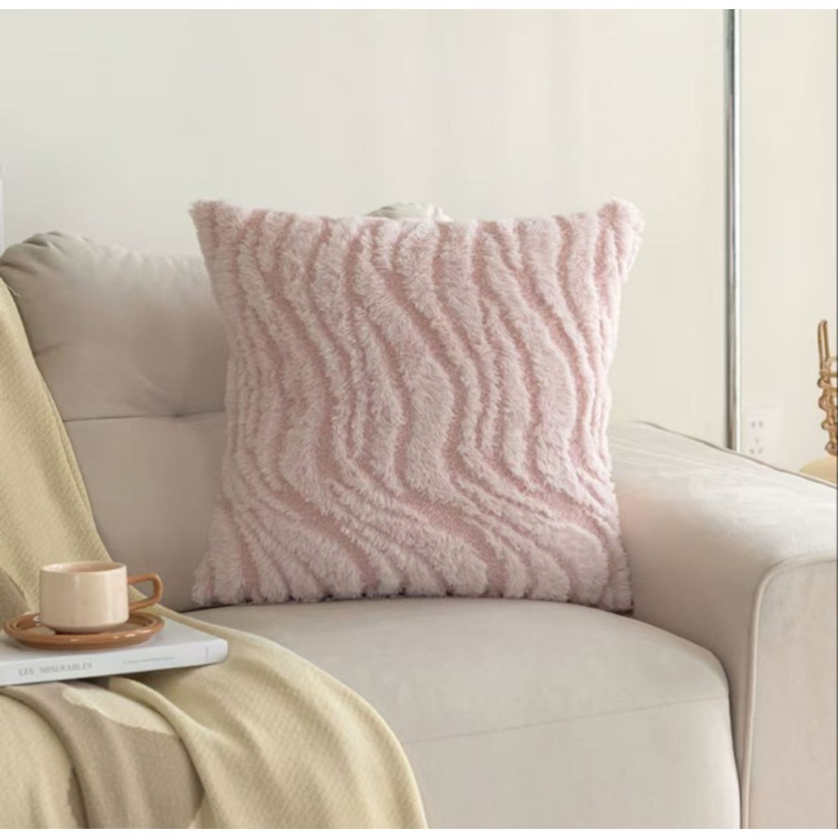 GENERICO - funda de cojin pack 2 unidades decorativa plush