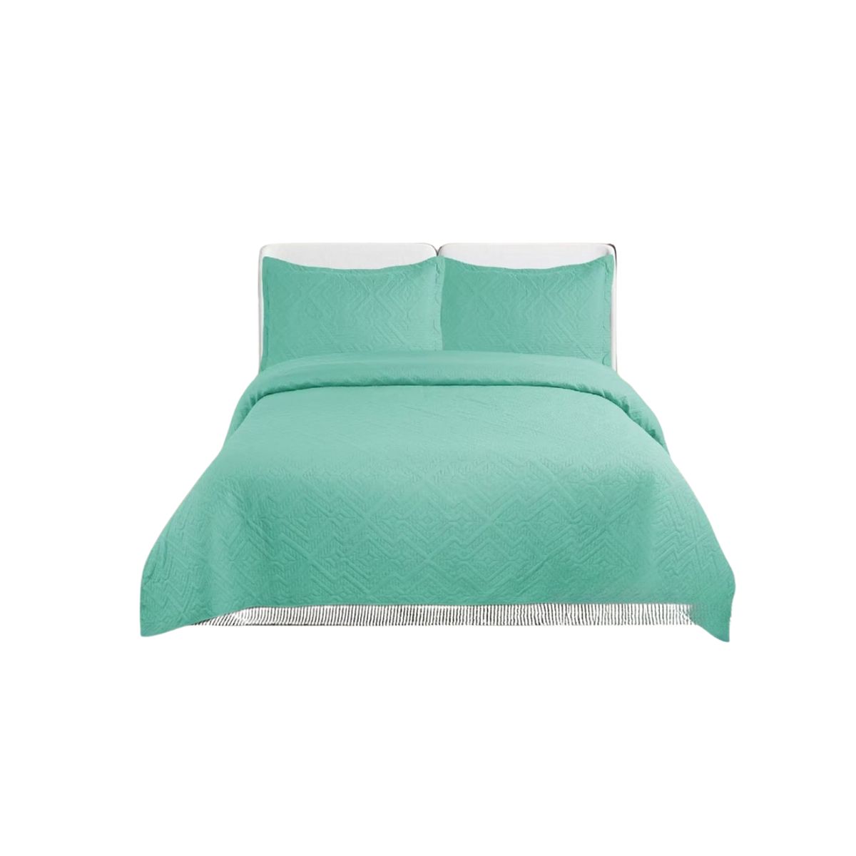 GENERICO - Cubrecama De Verano Delgado Quilt 2 Plazas Unicolor